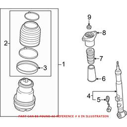 Audi Shock Absorber Bellows - Rear 4B0512137B